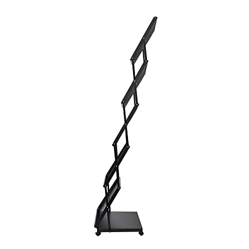 brochure display stand&Foldable Magazine Rack with 5 Pockets for Exhibition and Trade Show