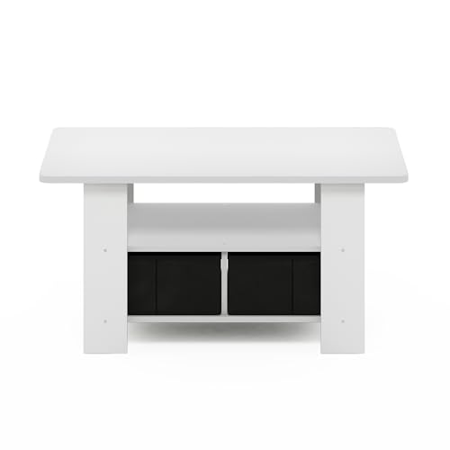 Andrey Small Modern Coffee Table with Storage Shelf