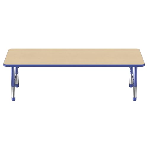 FDP 30" x 72" Rectangle Table with Chunky Legs