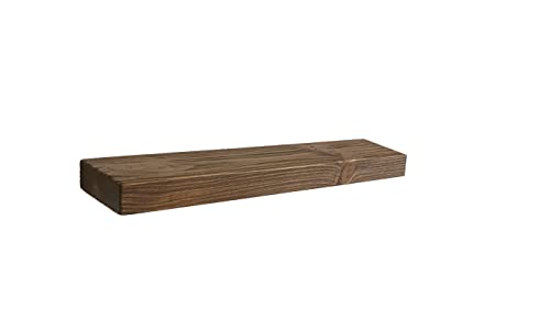 Joel’s Antiques 30 inch Floating Shelf 2 inch Thick Solid Wood Floating Shelves for wall