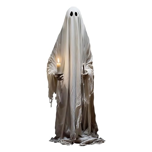 Halloween Window Clings for Glass 2 Sheets Ghost Window Decals Spooky Window Stickers Reusable Windows Cling for Halloween Fall Party Supplies Home School Office Glass Decorations (2 Count)