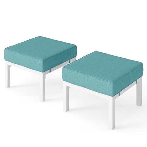 Outdoor Footstools Patio Ottoman Set of 2 (2 Count)