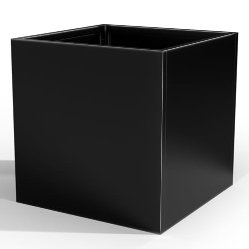 Metal Planter Box for Outdoor Plants 26" L x 26" W x 26"