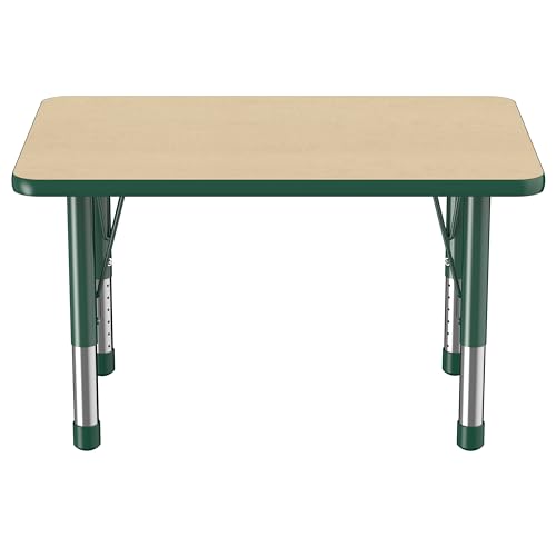 FDP 24" x 36" Rectangle Table with Chunky Legs