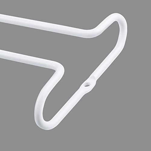 White 4 Wine Glass Rack Under Cabinet Shelf 10 Inch Stemware Storage Hanging Hanger Organizer Glasses Holder with Drying Under Counter Metal for Kitchen and Bar (4 Count)