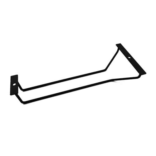 10.8 Inch Black Wine Glass Rack (4 Count)