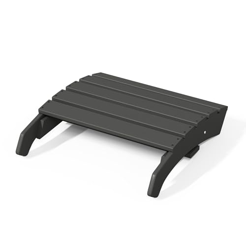 Dylan Outdoor Patio HDPE Adirondack Ottoman Footrest