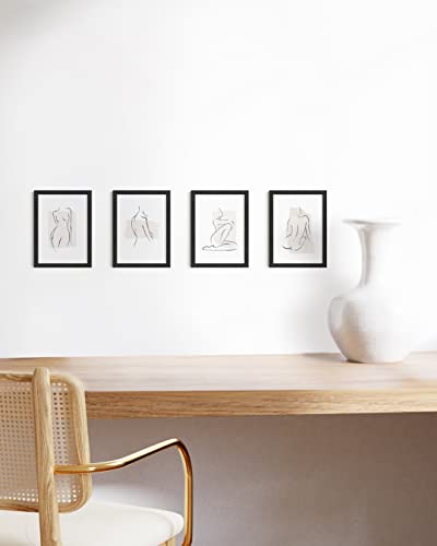 Black Oak Wood Picture Frame (4 Count)