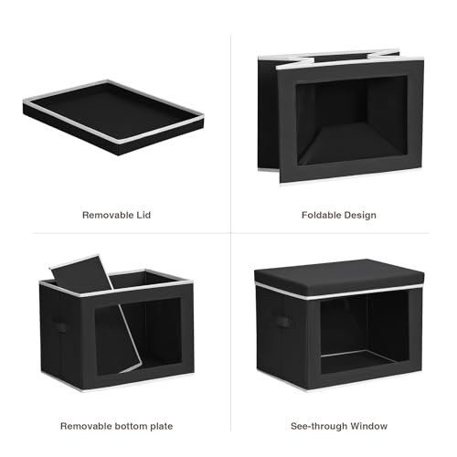 Stackable Storage Bins with Lids (5 Count)