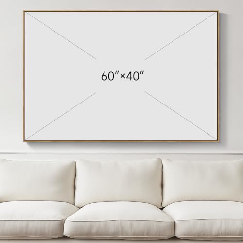 Extra Large Framed Neutral Beige Abstract Wall Art
