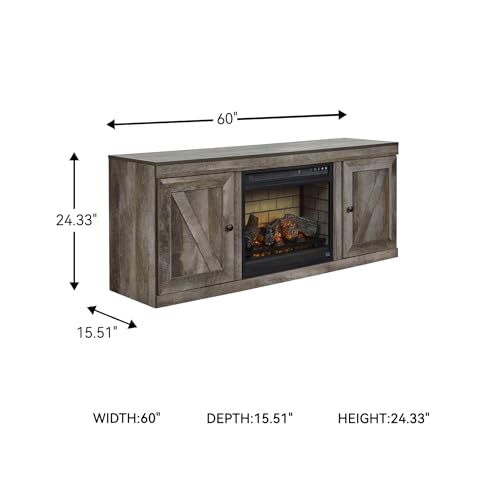 60" TV Stand with Electric Fireplace
