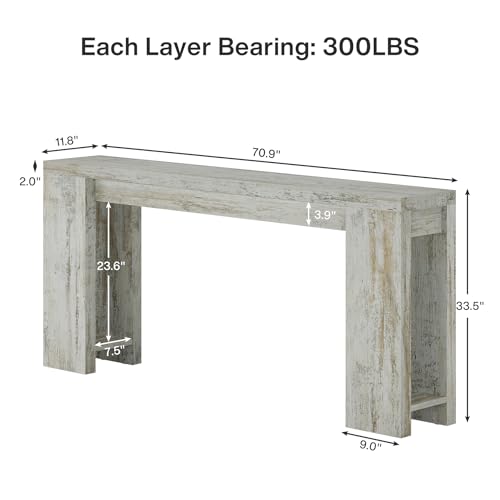 70.9 Inch Extra Long Console Table