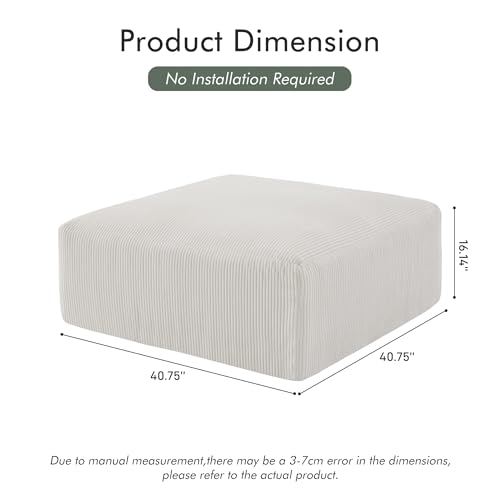 Modular Ottoman for Sectional Sofa Boneless Couches for Living Room