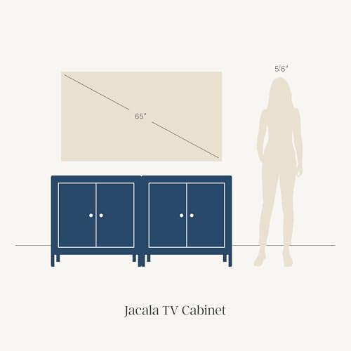 Jacala Mid Century Modern Media Console Cabinet or TV Stand