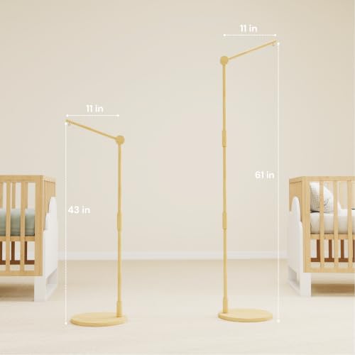 Wooden Floor Standing Crib Mobile Arm Pro 61 Inches for Baby Nursery