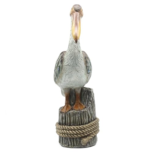 Standing Pelican Statue and Sculpture Coastal Decor