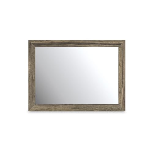 Jusika Traditional Bedroom Mirror with Thick Frame