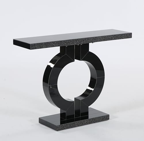 43 Inch Modern Mirrored Console Table