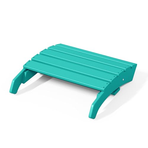 Dylan Outdoor Patio HDPE Adirondack Ottoman Footrest