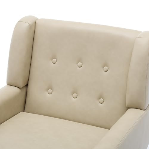 Faux Leather Accent Chair