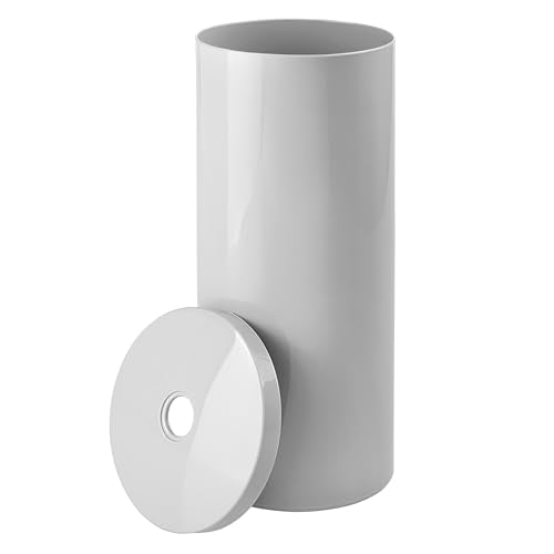 Freestanding Toilet Paper Canister with Lid (3 Count)