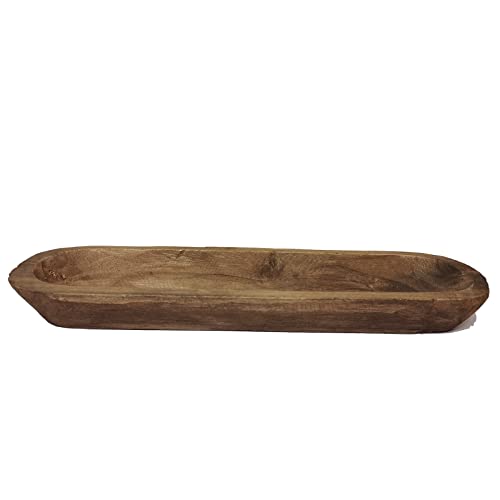 Wooden Dough Bowl Decor