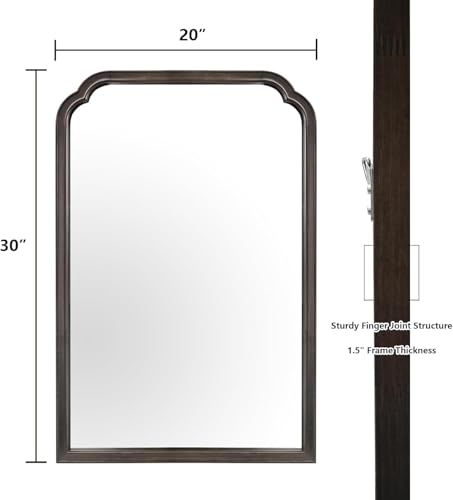 Wood Bathroom Mirrors for Wall Mounted