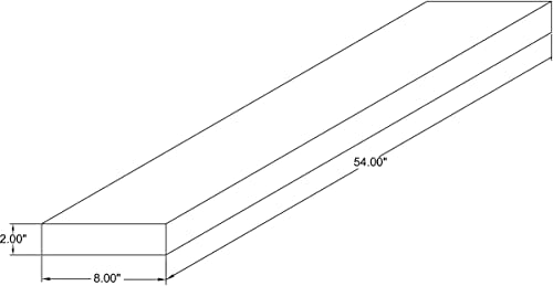 54 inch Wooden Floating Shelves for Wall
