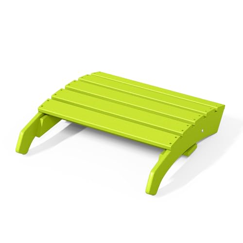 Dylan Outdoor Patio HDPE Adirondack Ottoman Footrest
