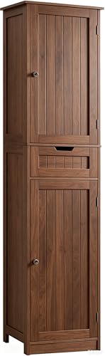 66.9" Tall Bathroom Storage Cabinet with 2 Doors & 1 Drawer