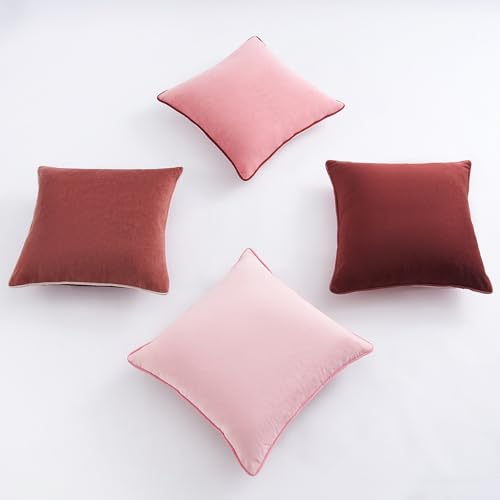 Decorative Throw Pillow Covers Cushion Cases (4 Count)
