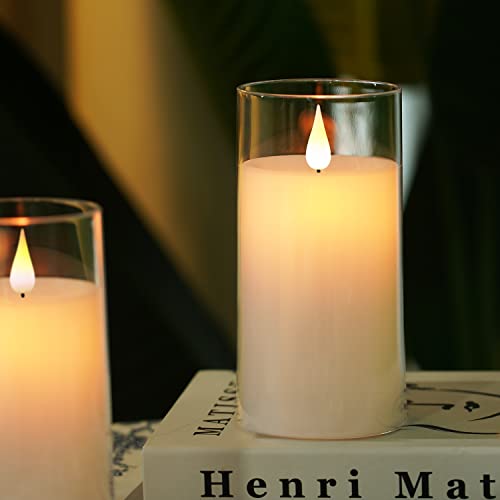 3" x 6" Pure White Flickering Flameless Candles with Clear Shell (2 Count)