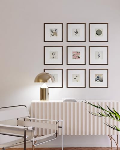 Walnut Oak Wood 10x10 Picture Frames
