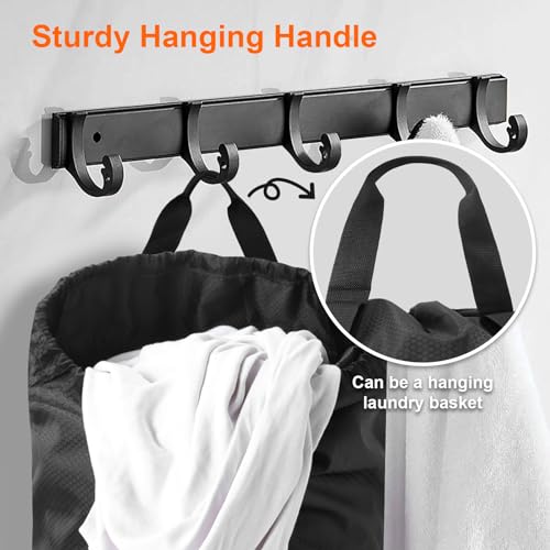 Laundry Bag Backpack Durable Laundry Bag with Shoulder Straps and Mesh Pockets Portable Laundry Hamper Dirty Clothes Bag for College
