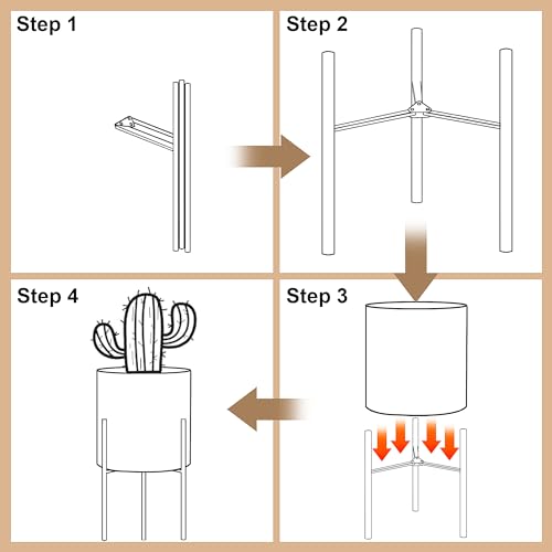 Plants Pots with Stand (2 Count)