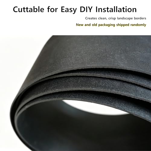 Anleolife 40ft Flexible Plastic Landscape Edging Coil with 12 Stakes