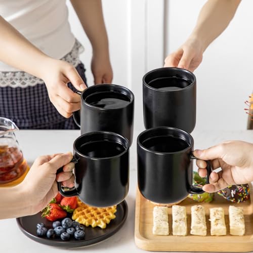 Stoneware Coffee Mugs Set (6 Count)