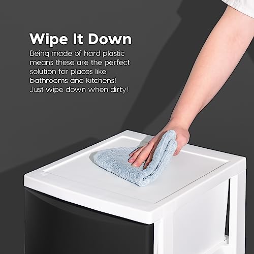4 Drawer Slim Narrow Storage Organizer