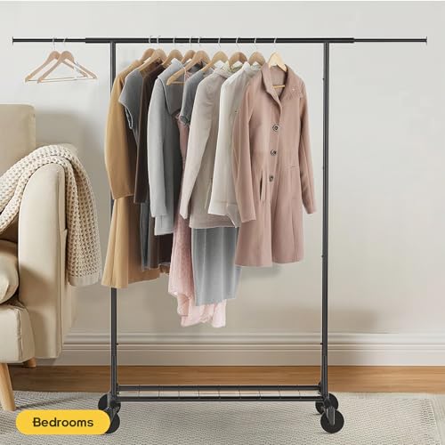 Heavy Duty Rolling Garment Rack with Wheels