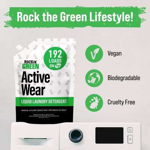 Active Wear Liquid Sport Laundry Detergent Unscented 192 Lds (48 Fl Oz)