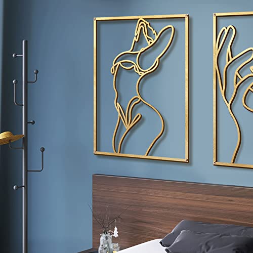 4 Pack Gold Wall Art Decor (4 Count)