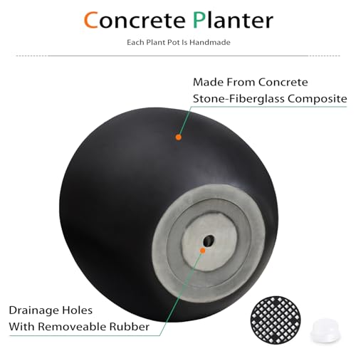 Ball Concrete Planter Outdoor Indoor