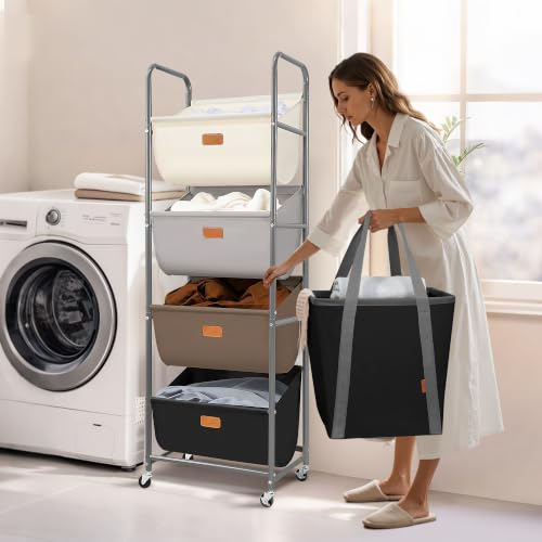 Vertical Rolling Laundry Hamper