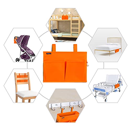 Caddy Hanging Organizer Bedside Storage Bag for Bunk and Hospital Beds