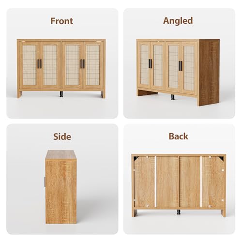 Rattan Buffet Cabinet with Storage