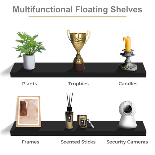 Floating Shelves for Wall Storage (3 Count)