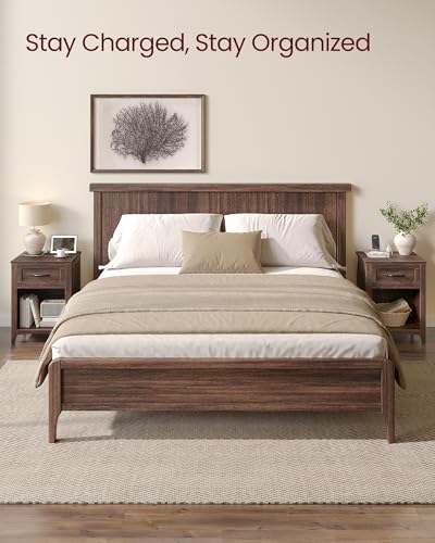 Farmhouse Nightstands with Charging Station (2 Count)