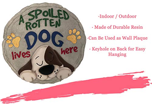 Garden Décor Spoiled Rotten Dog Stepping Stone