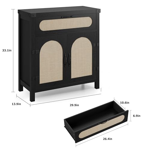 Rattan Sideboard Buffet Cabinets with Storage