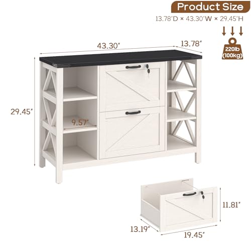 File Cabinet with 2 Drawers
